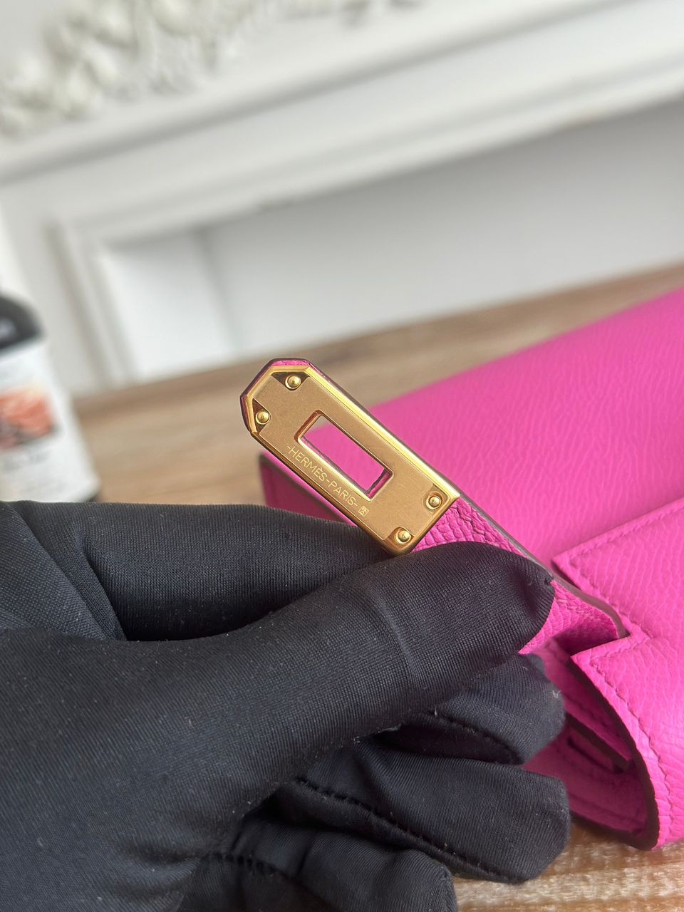 Bolsa Hermes Kelly Style Leather Pink