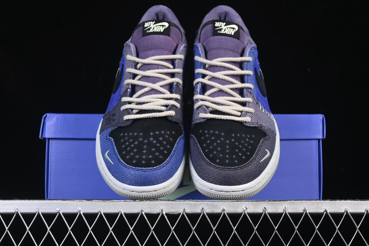 Air Jordan 1 Low Voodoo Flax and Oil Purple DZ7292-200.