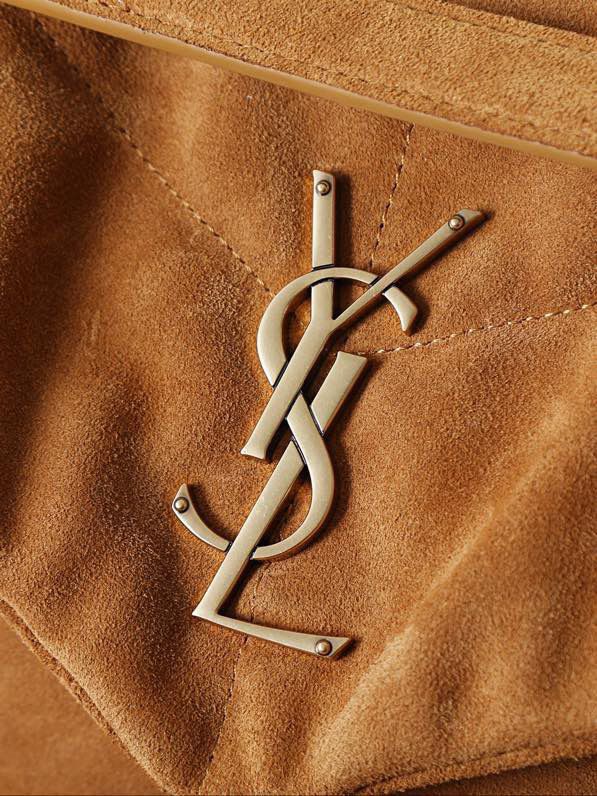 Yves Saint Laurent Medium Puffer Leather Camel .