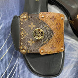 Louis Vuitton Monogram Slide Sandal Brown .
