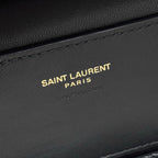 Saint Laurent Vanity Bag (Quilted Suede) .