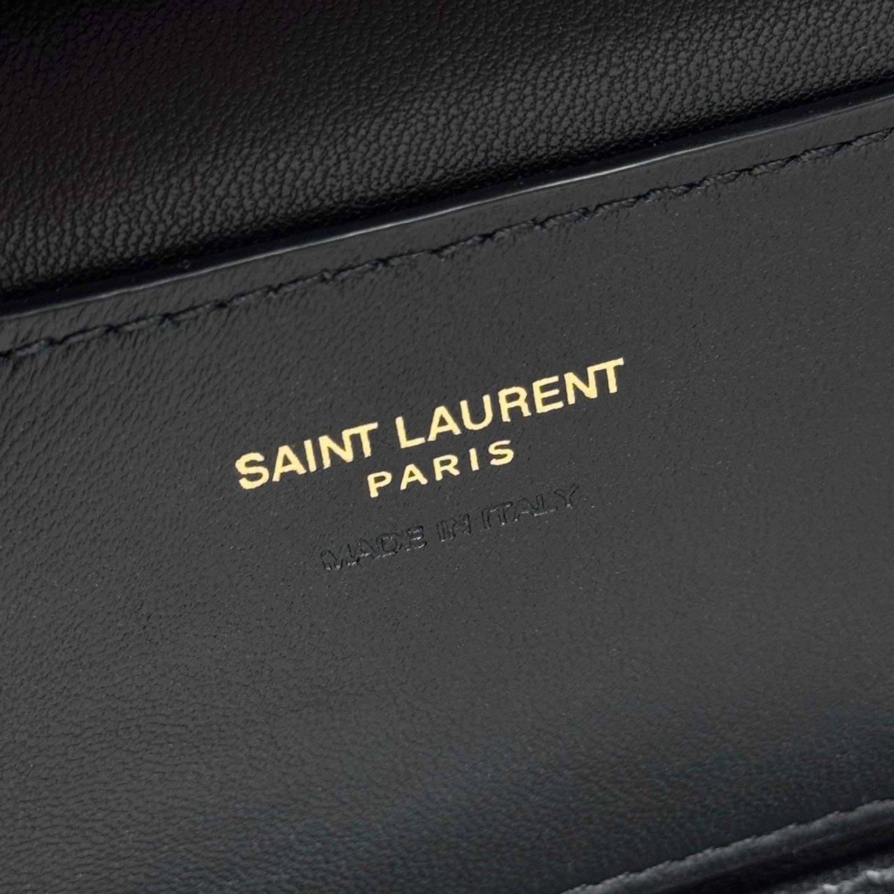 Saint Laurent Vanity Bag (Quilted Suede) .