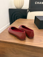 Chanel Cap Toe Ballet Flat Red/Pink .