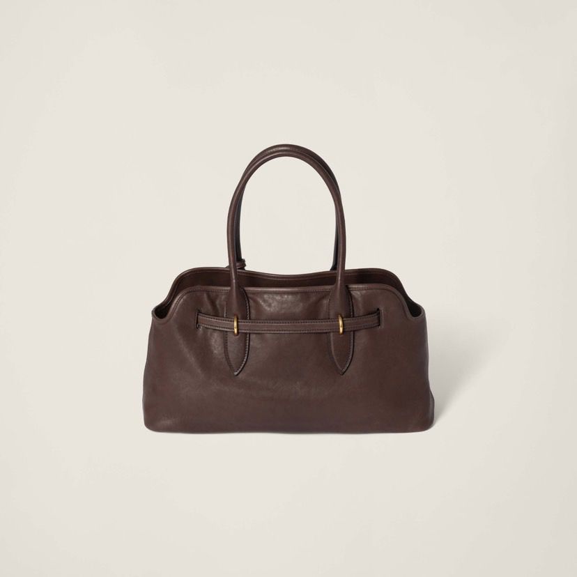 Bolsa Miu Miu Aventure em Couro Nappa