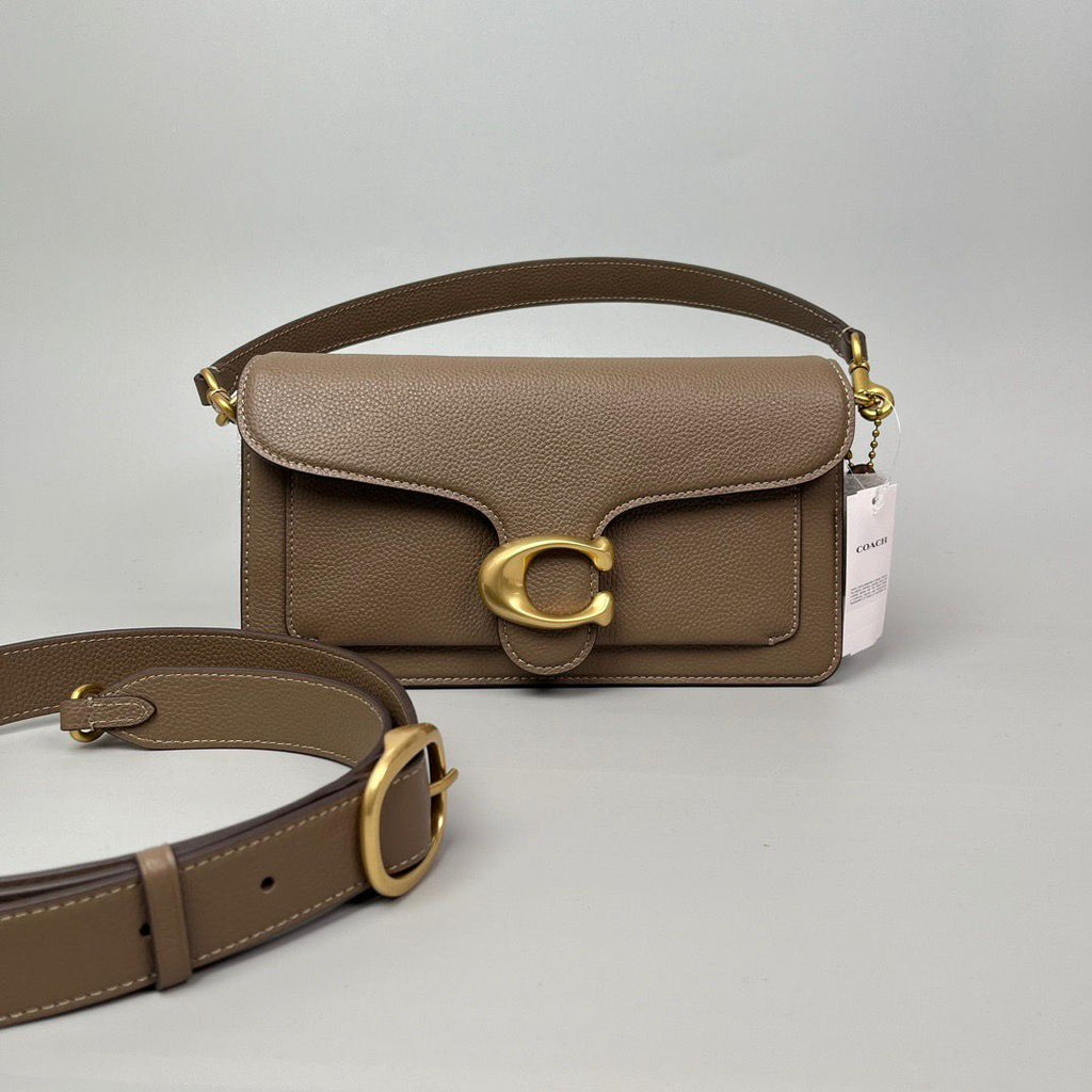 Coach Tabby Shoulder Bag Mini Leather Brown