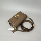 Coach Tabby Shoulder Bag Mini Leather Brown