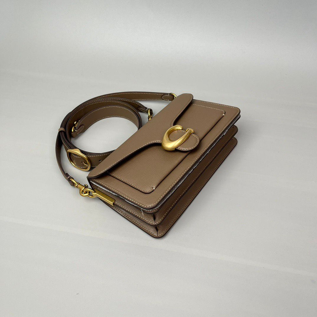 Coach Tabby Shoulder Bag Mini Leather Brown