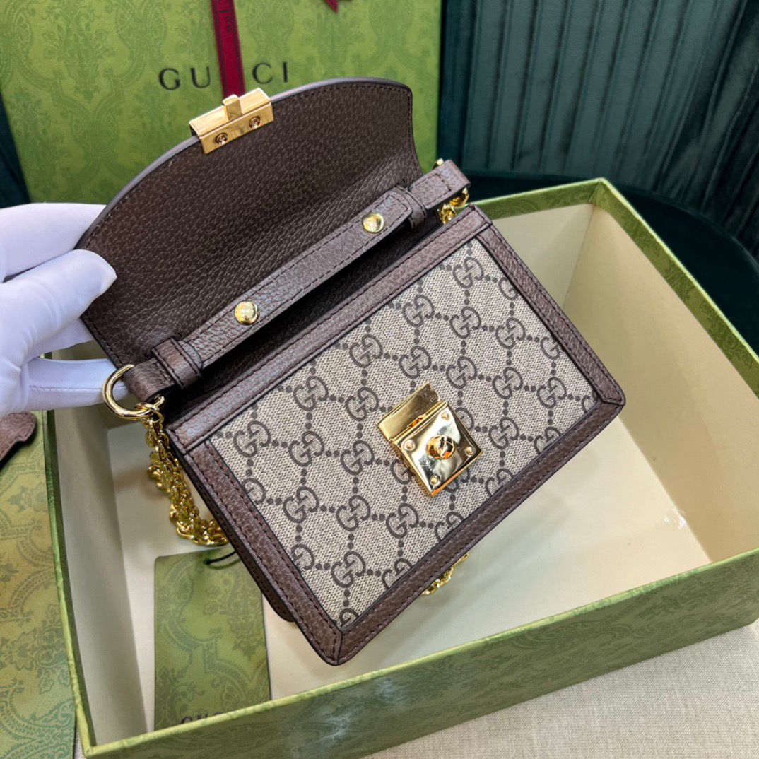 Gucci GG Supreme Mini Shoulder Bag Web Stripe .