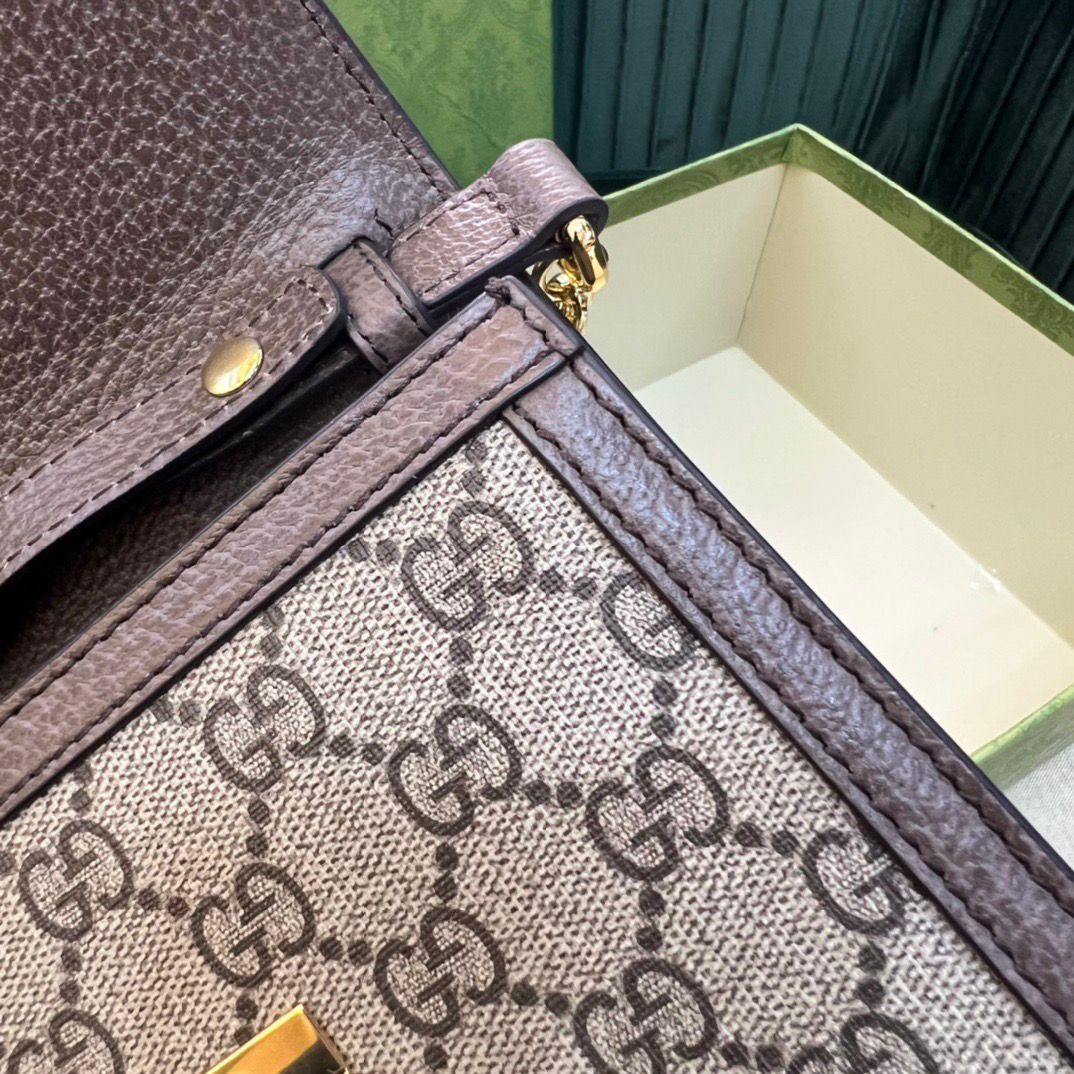 Gucci GG Supreme Mini Shoulder Bag Web Stripe .