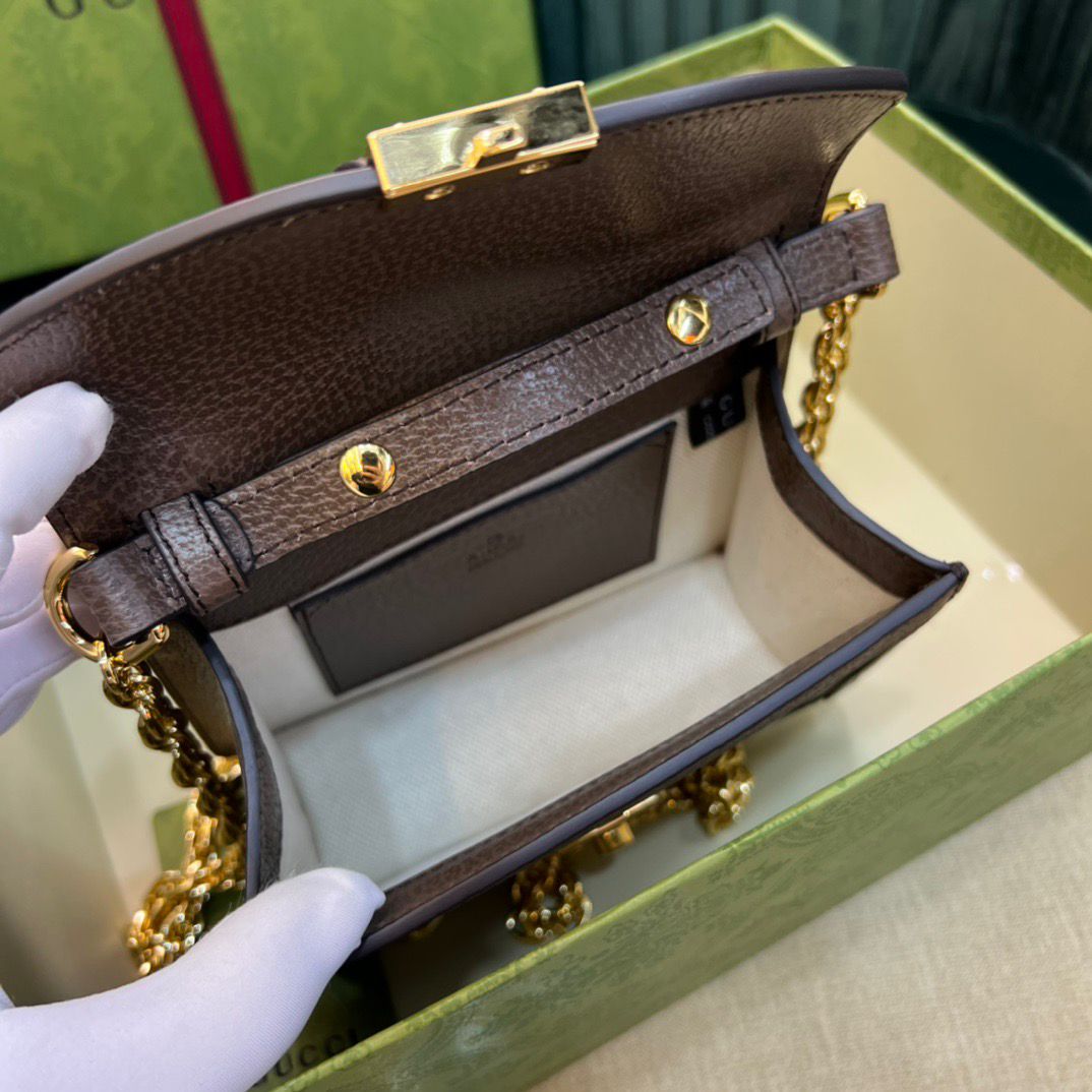Gucci GG Supreme Mini Shoulder Bag Web Stripe .