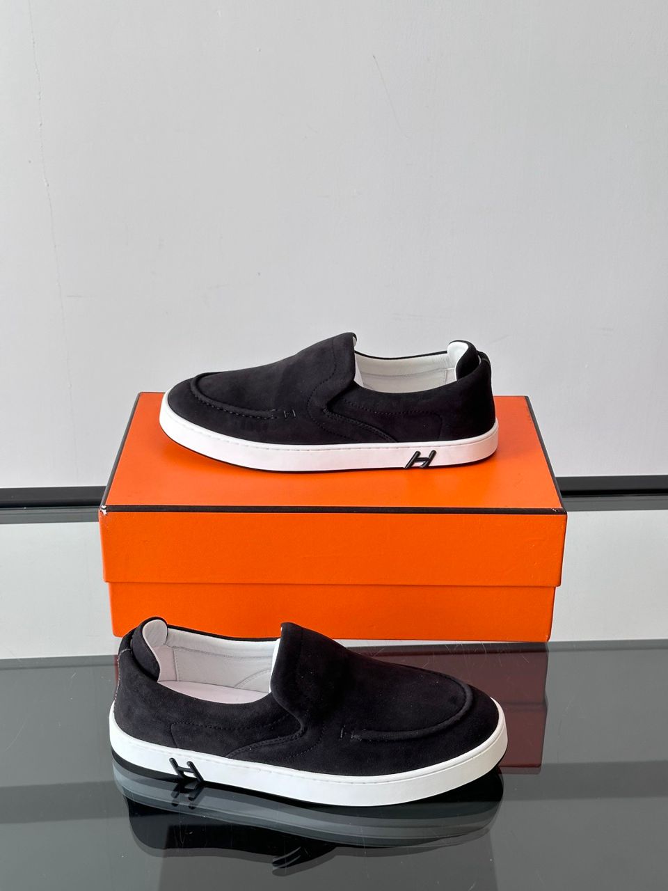 Hermes Slip-On Kiddy Black