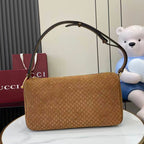 Gucci GG Shoulder Bag Canvas Brown .