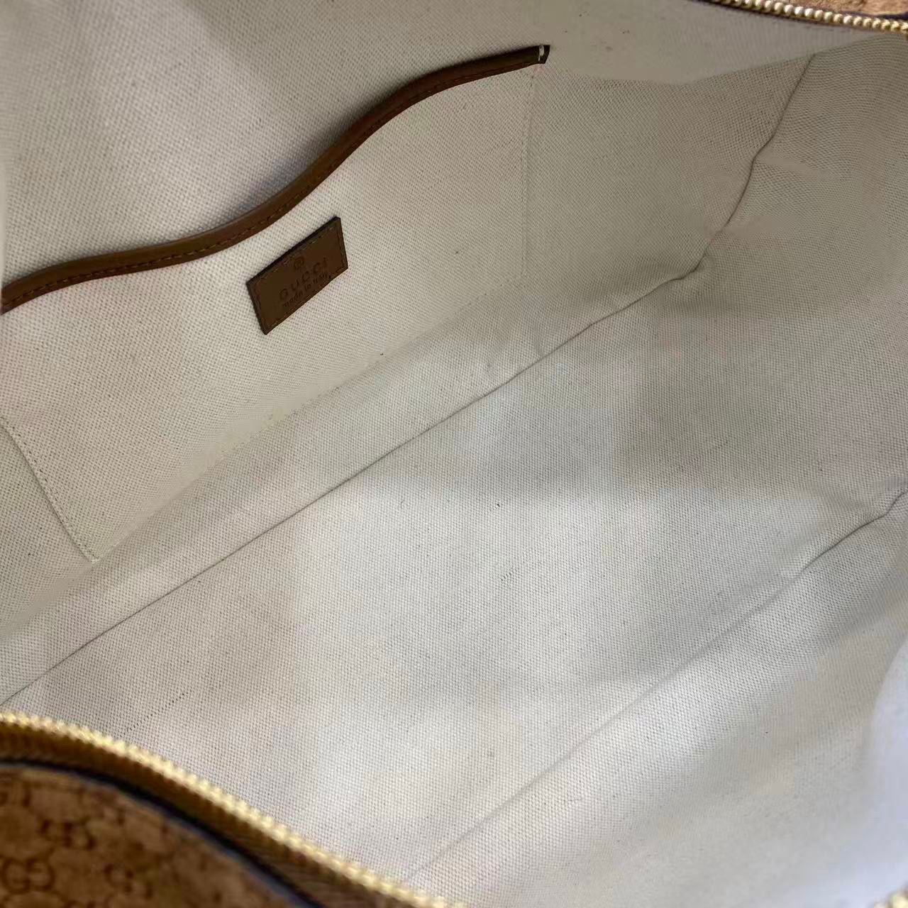 Gucci GG Shoulder Bag Canvas Brown .
