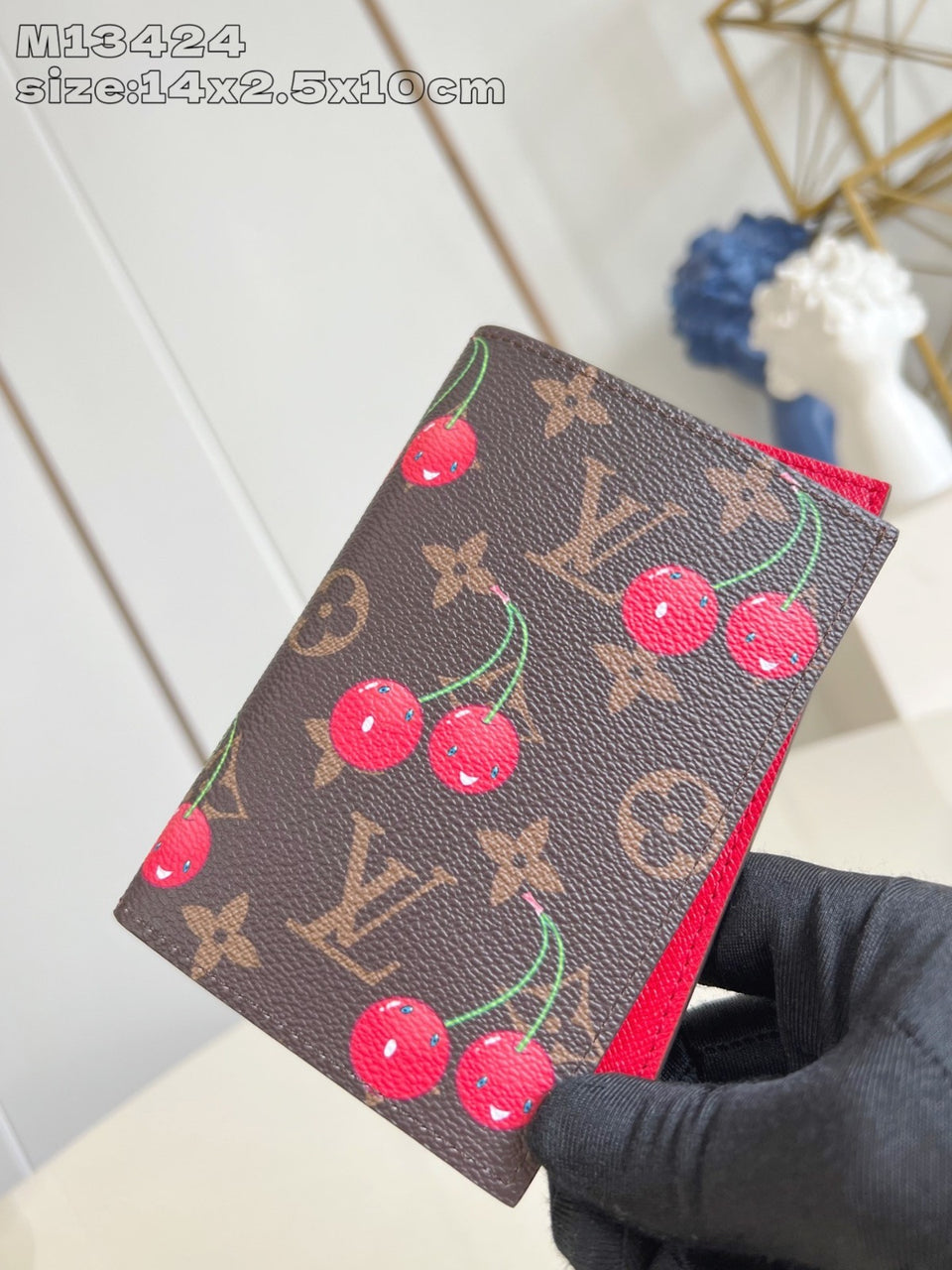 Louis Vuitton Passport Cover Monogram Cherry Print .
