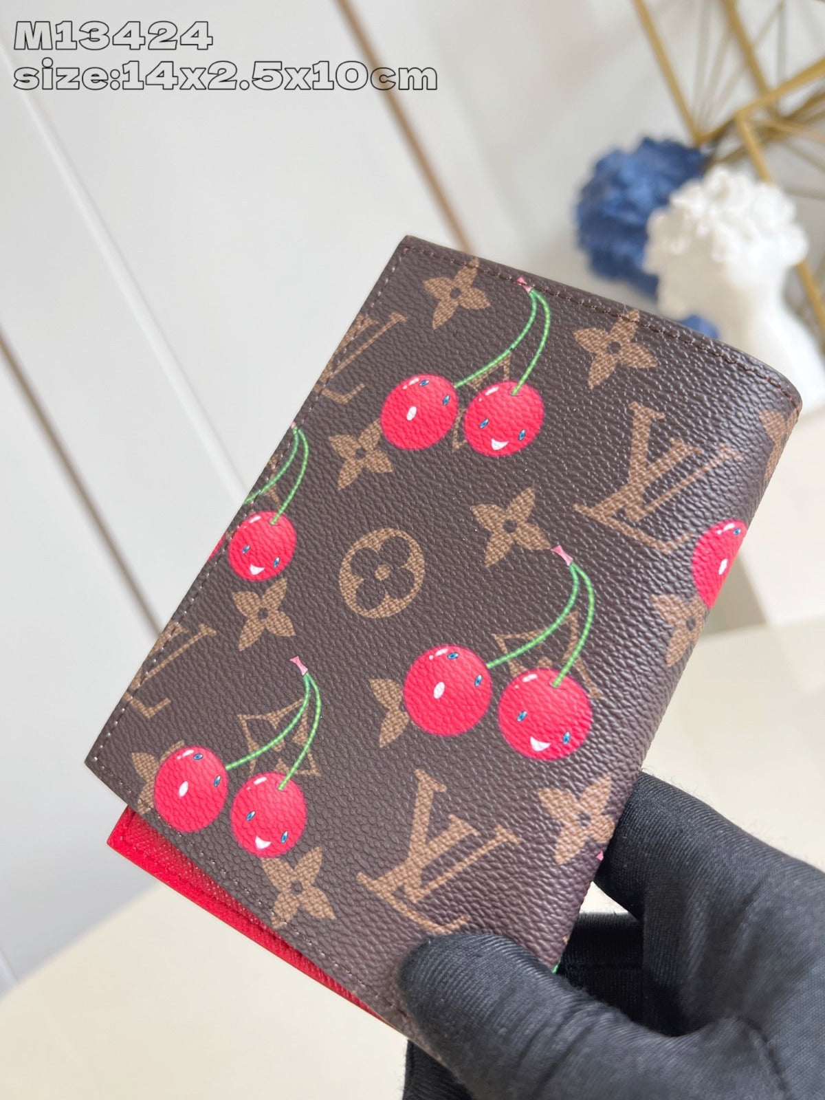 Louis Vuitton Passport Cover Monogram Cherry Print .