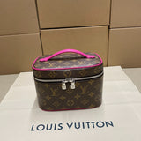 Louis Vuitton Nice Nano Monogram Canvas Pink Trim .