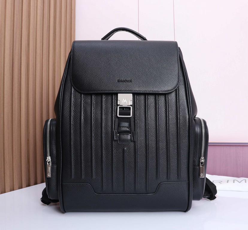 Mochila Rimowa Structured Leather Backpack Black .