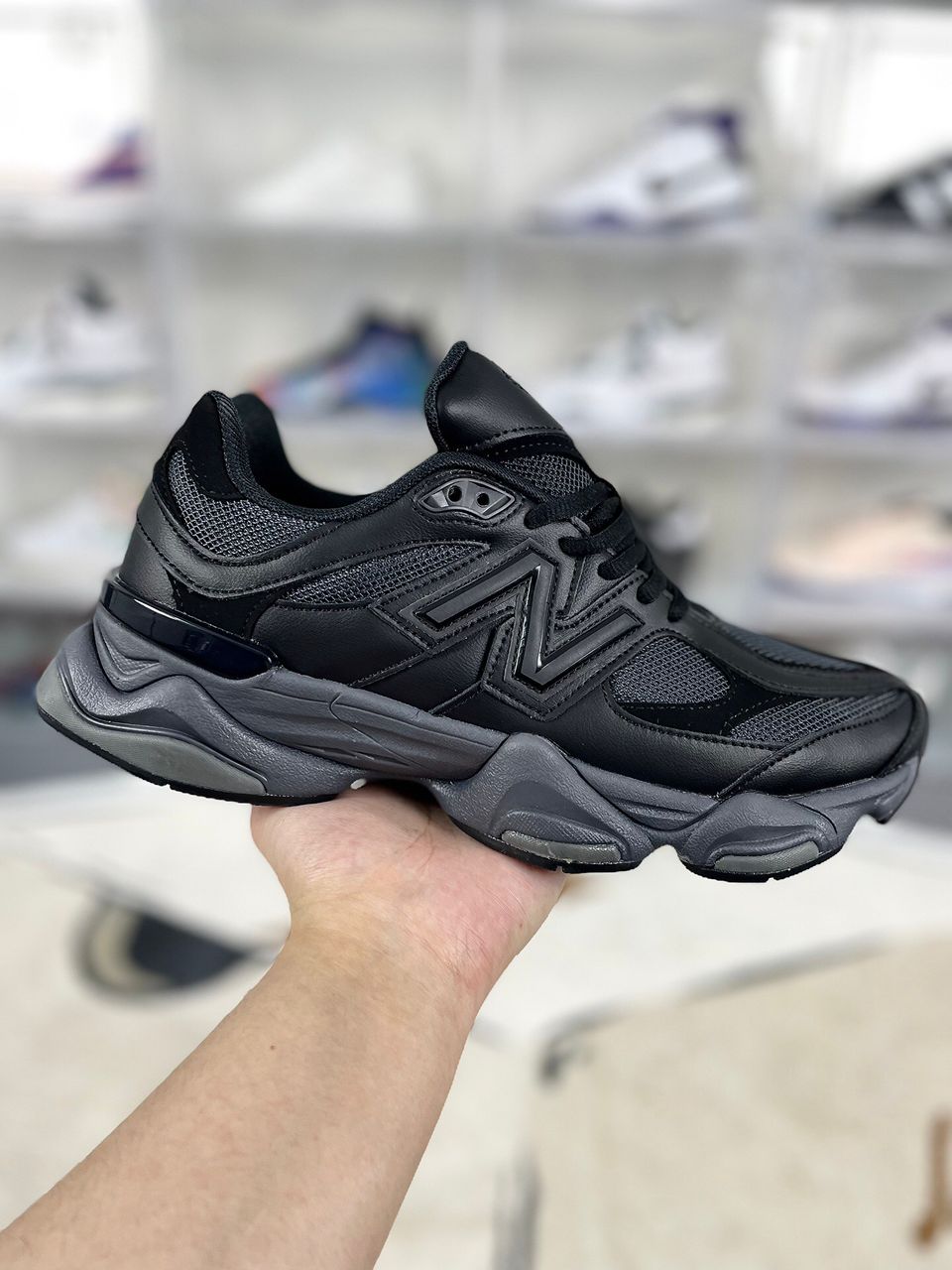 New Balance 9060 Black Grey Sneakers .