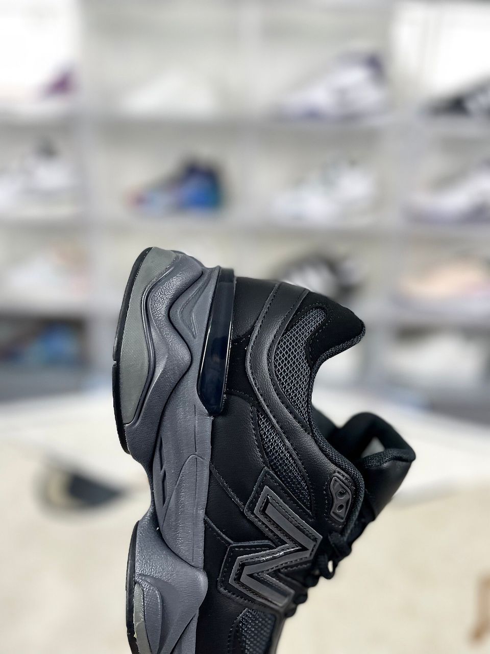 New Balance 9060 Black Grey Sneakers .