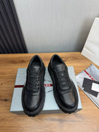 Prada Leather Sneaker Black