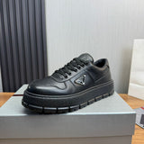 Prada Leather Sneaker Black