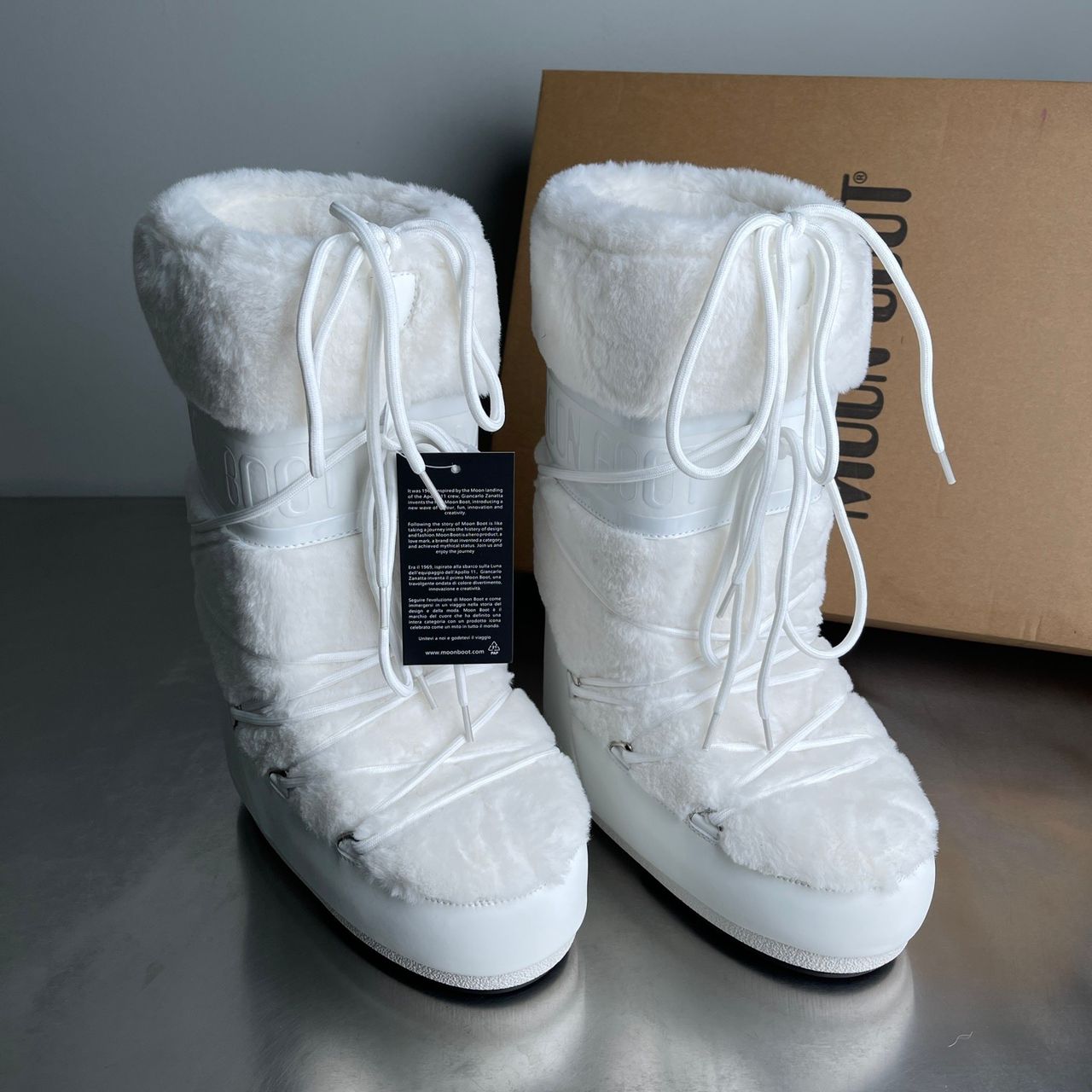 Bota Moon Boot Icon Faux Fur