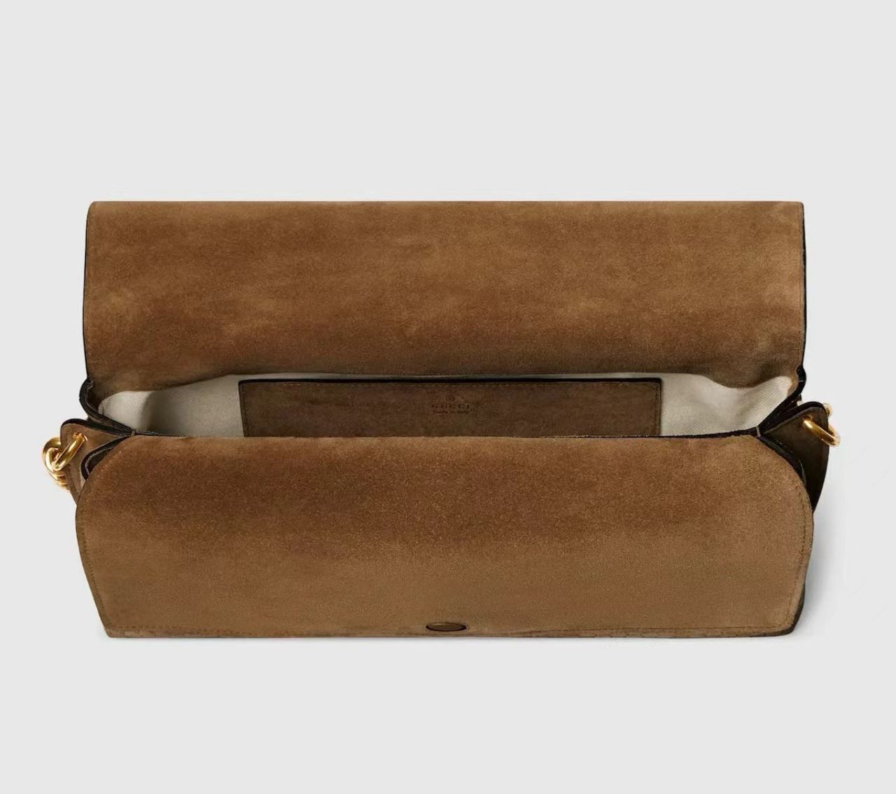 Gucci Blondie GG Monogram Shoulder Bag  Marrom .