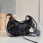 Balenciaga Le Cagole Shoulder Bag preta .