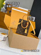 Louis Vuitton Petit Sac Plat Monogram Brown .