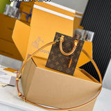 Louis Vuitton Petit Sac Plat Monogram Brown .