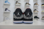 Jordan Tênis masculino Air Legacy 312 Low na cor preta e Wolf Grey .