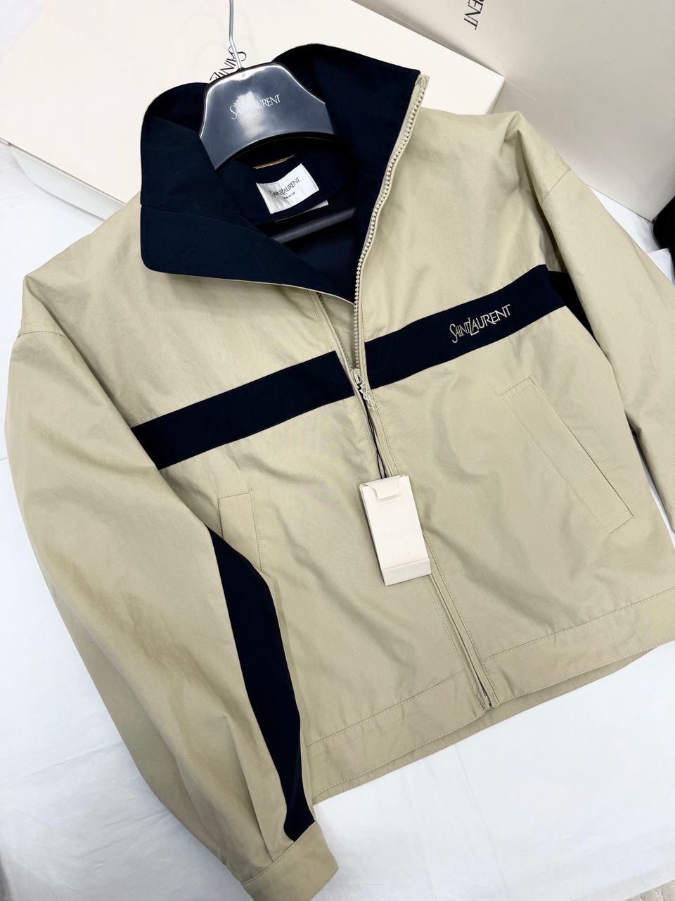 Jaqueta Saint Laurent em Canvas de Algodão .