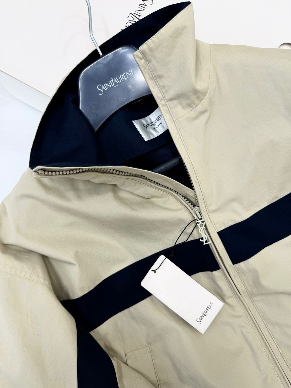 Jaqueta Saint Laurent em Canvas de Algodão .