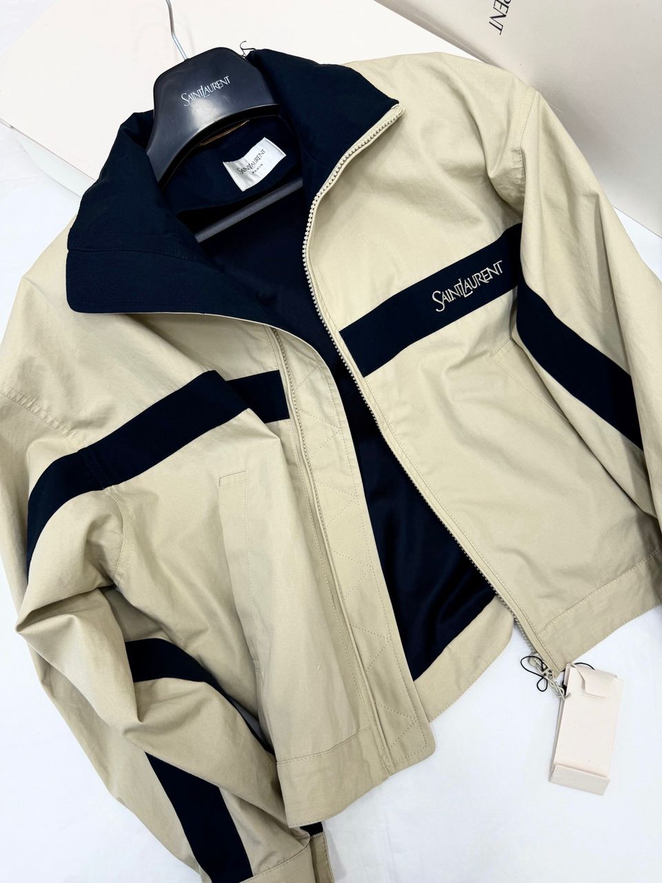 Jaqueta Saint Laurent em Canvas de Algodão .