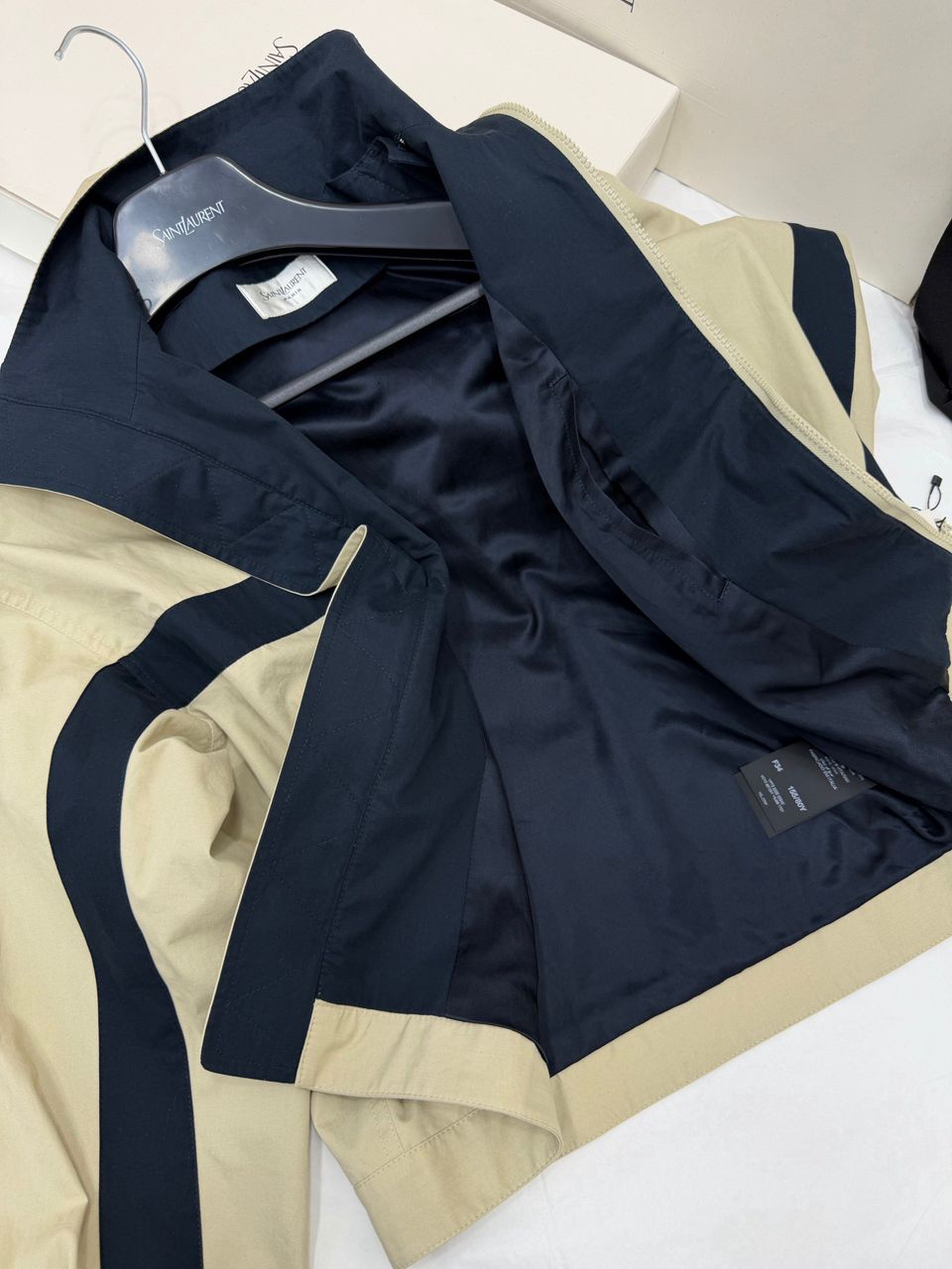 Jaqueta Saint Laurent em Canvas de Algodão .