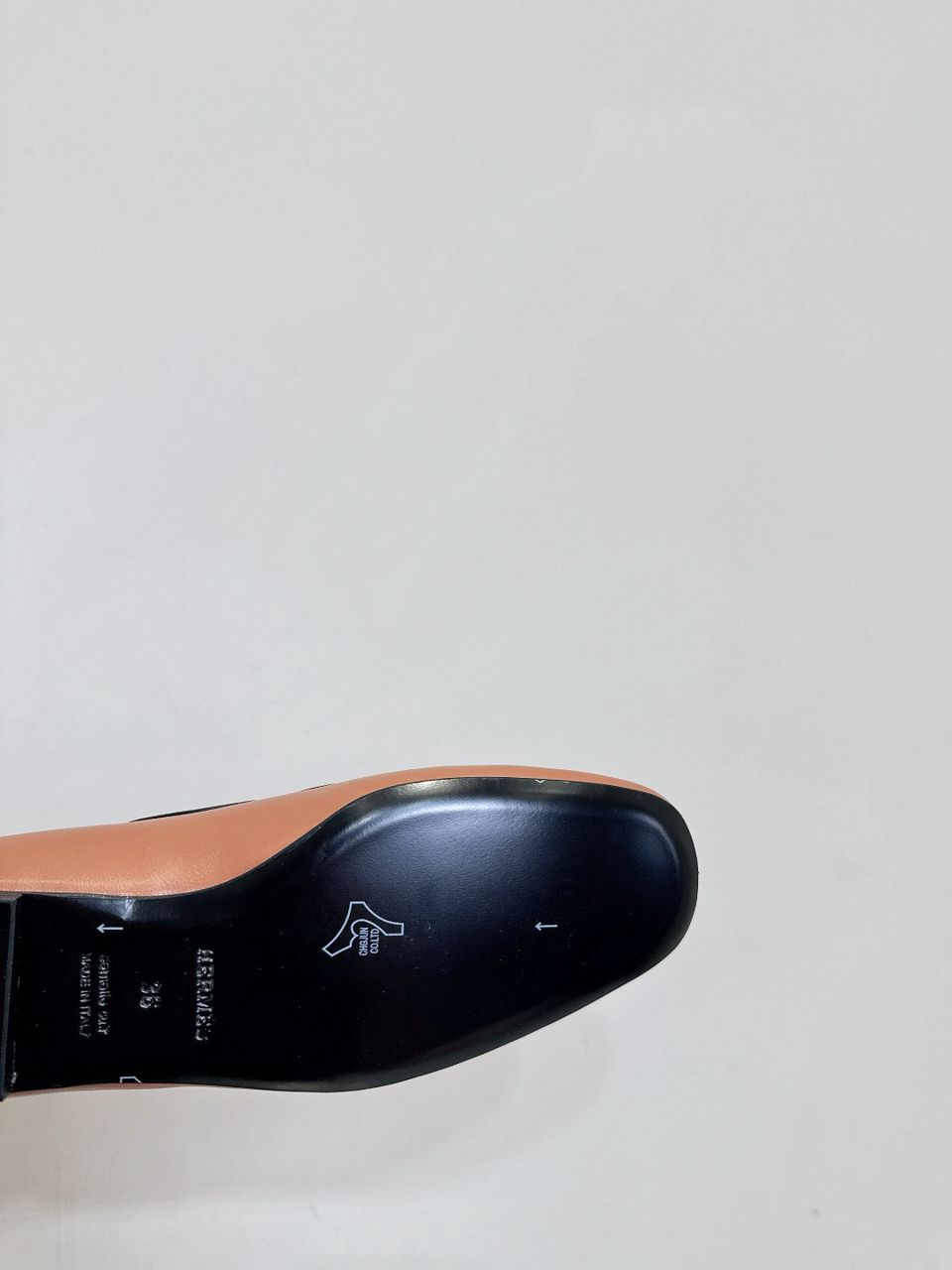 Hermès Lilia Mary Jane Ballet Flats Rose/Black .