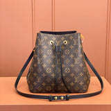 Louis Vuitton NéoNoé MM Monogram Canvas Black .