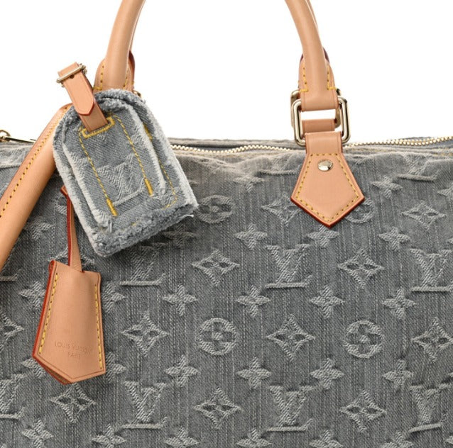 Louis Vuitton Speedy 30 B Soft Denim