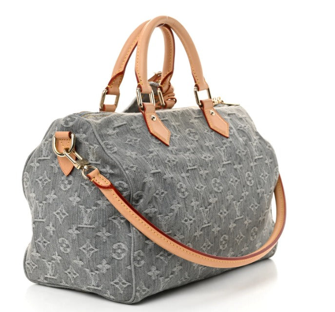 Louis Vuitton Speedy 30 B Soft Denim