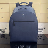 Mochila Montblanc Sartorial Azul-Marinho com 3 Compartimentos .