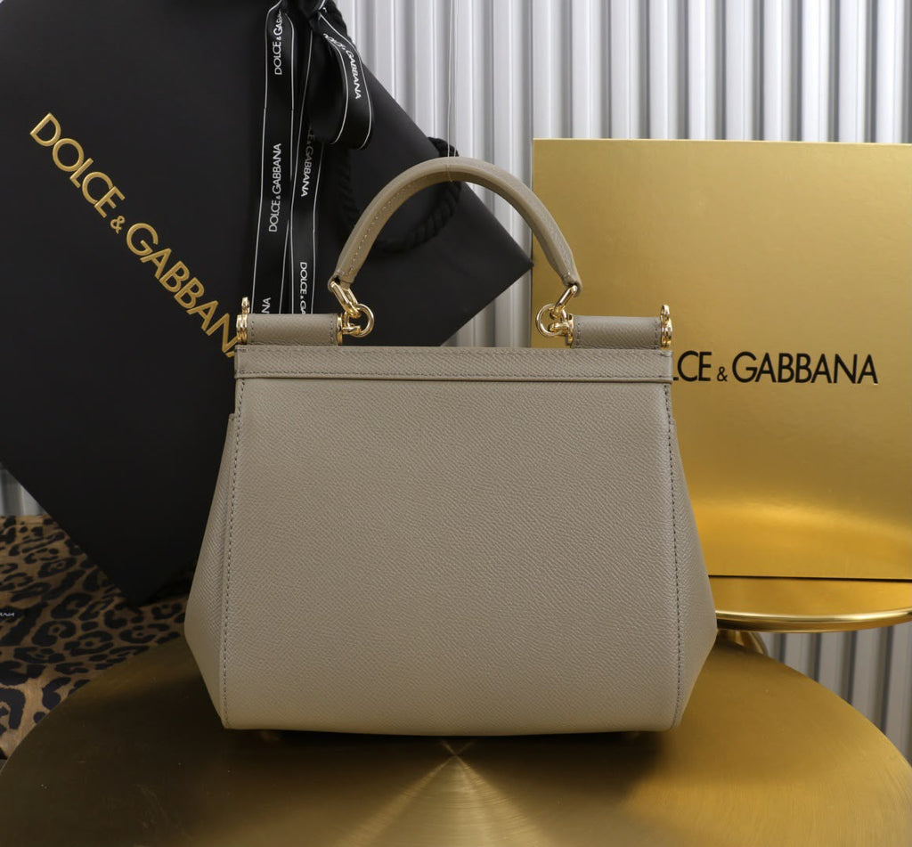Dolce & Gabbana Sicily Small Handbag Taupe .