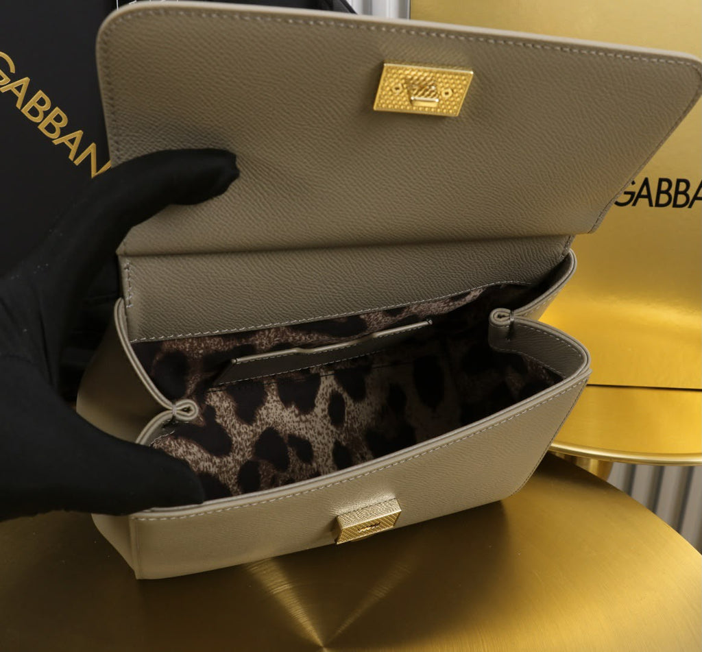 Dolce & Gabbana Sicily Small Handbag Taupe .