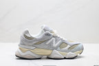 Tênis New Balance 9060 em Mesh e Camurça Off White .