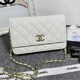 Bolsa CHANEL WOC White ferragens douradas
