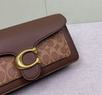 Coach Tabby Shoulder 20 Signature Dark Brown