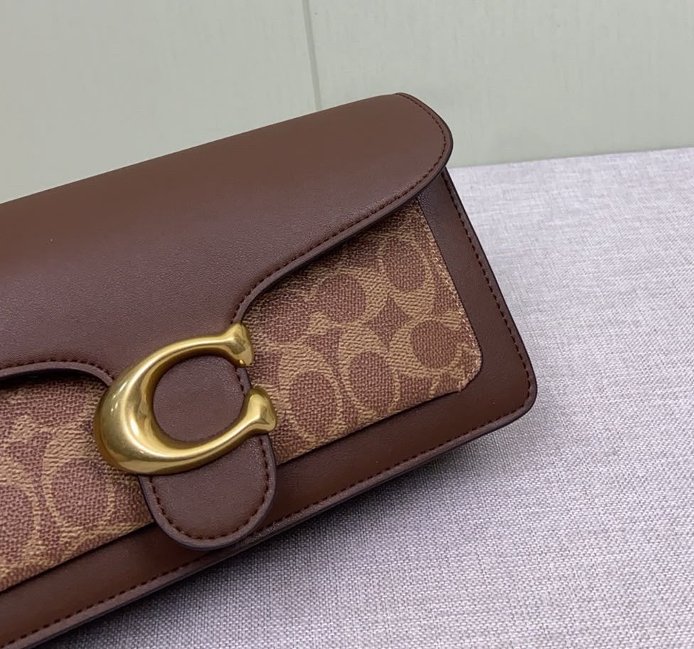 Coach Tabby Shoulder 20 Signature Dark Brown