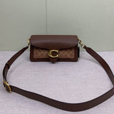 Coach Tabby Shoulder 20 Signature Dark Brown