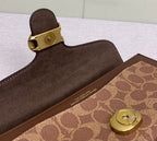 Coach Tabby Shoulder 20 Signature Dark Brown