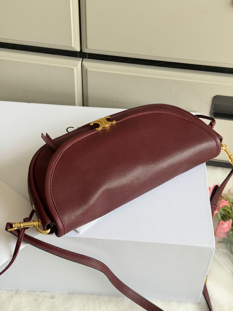 BOLSA Celine Little Halfmoon Soft Triomphe