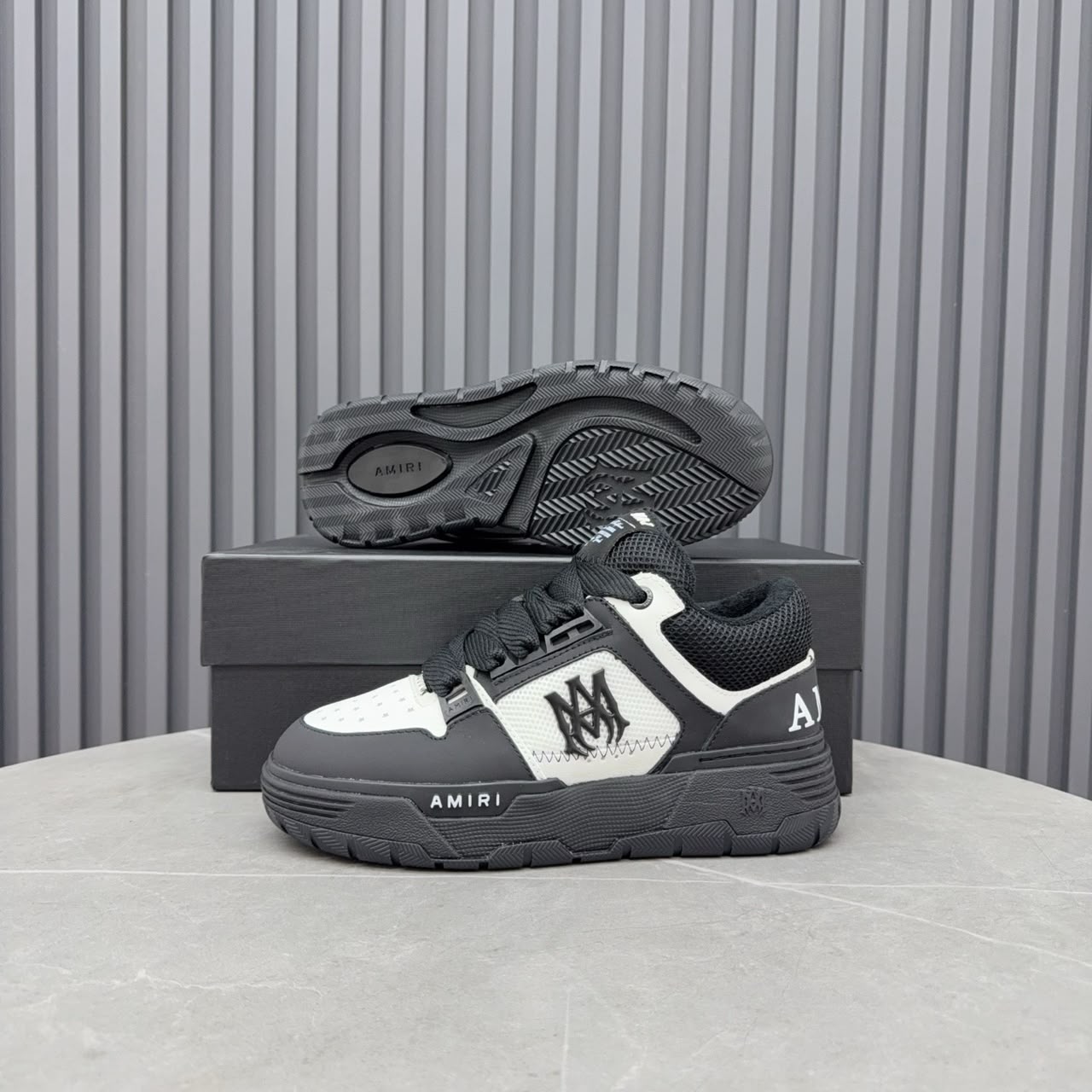 AMIRI MA-1 Patch Black White .